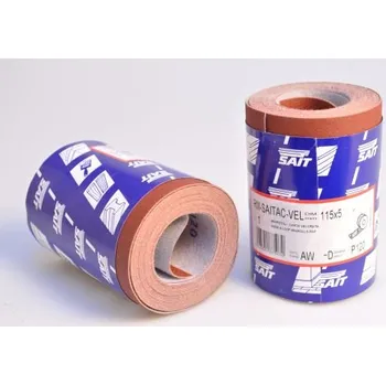 Brusný papír SAIT Minirole brusný papír suchý zip VAWD 115x5 P120 SAITAC