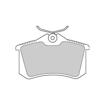 Brzdová destička Obložení brzdové FDB1788 zadní Octavie