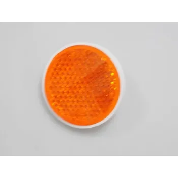 Odrazka oranžová D 85mm se šroubem