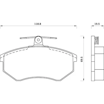 Brzdový systém Sada brzdových destiček STARLINE