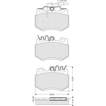 Brzdová destička Sada brzdových destiček STARLINE