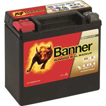 Autobaterie 12Ah P, s.p. 200A,Running Bull Back Up,150x88x145