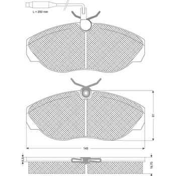 Brzdová destička Sada brzdových destiček STARLINE