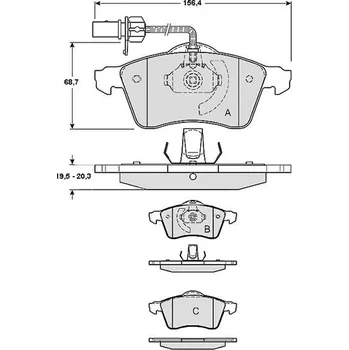 Brzdová destička Sada brzdových destiček STARLINE