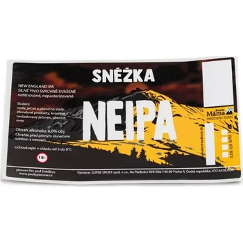 Pivo ETIKETA pivní NEIPA 15° - Etiketa Pivo Sněžka