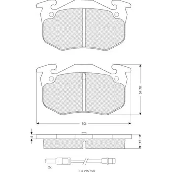 Brzdový systém Sada brzdových destiček STARLINE