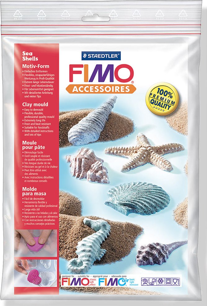 Silikonová forma - Mořské mušle Sea shells 874208 Fimo