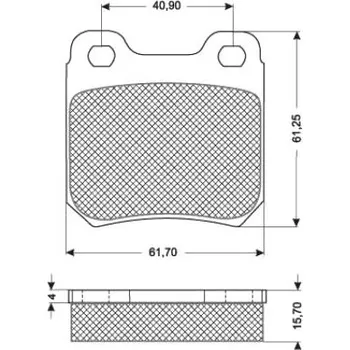 Brzdová destička Sada brzdových destiček STARLINE