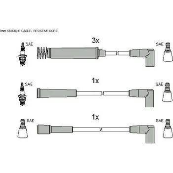 Zapalovací kabel Sada zapalovacích kabelů STARLINE