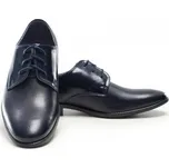 Chlapecké boty kožené společenské tmavě modré B6 32-38