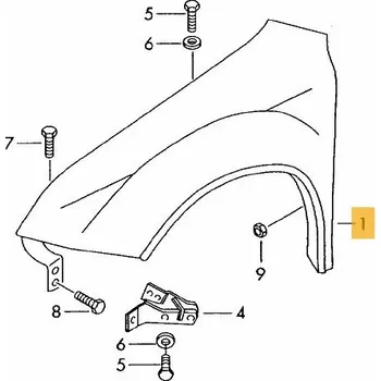 Blatník karosérie Ecar 691302