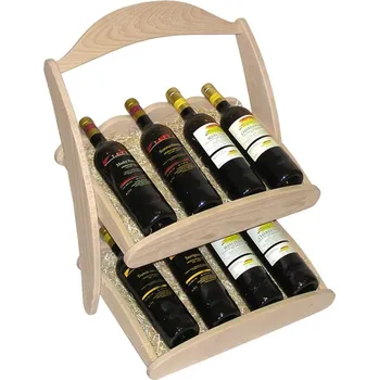 Stojan na víno Stojan na víno 601 - Dřevěný stojan na 8 lahví vína