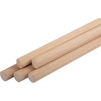 Plotový sloupek Tyčovina vroubkovaná 12 x 800 mm