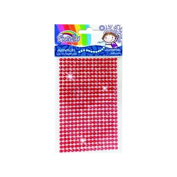 Kamínky dekorace, puntík červená