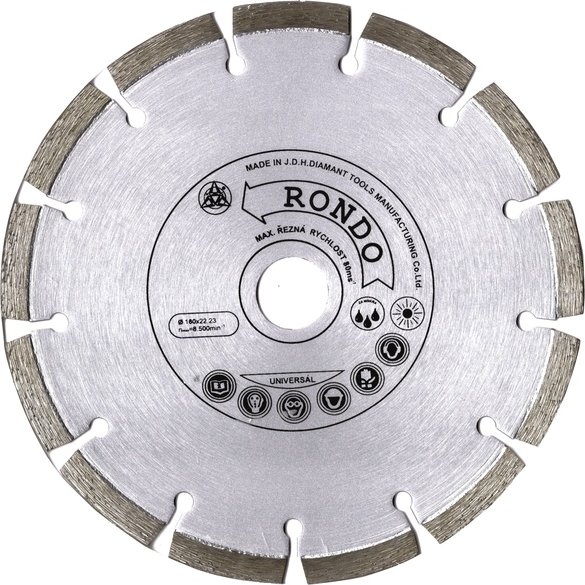 RONDO RLU115, profi segmentový, laserový kotouč na stavební materiály