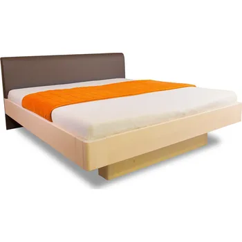 Postel Krajča Manželská postel z masivu Aurora 180 x 220 cm (buk) Povrchová úprava dřeva: Bez nátěru, Druh dřeva: Buk, Barva čalounění: Bílá