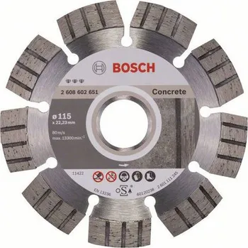 Řezný kotouč Bosch - Diamantový řezný kotouč Best for Concrete 115 x 22,23 x 2,2 x 12 mm