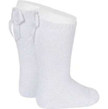 Cóndor Condor dívčí podkolenky s mašlí 20072_200 Velikost: 000 / 0 - 3 měsíce 100% bavlna