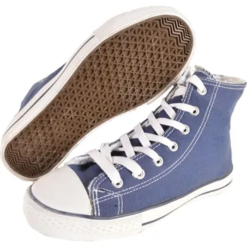 Sportovní taška Boty sportovní kecky kotníčkové zateplené MODRÉ vel.36