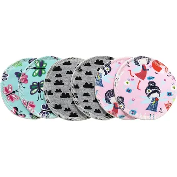 Těhotenská móda Breberky BIO Vložky do podprsenky - Bavlněný úplet MIX Počet ks: 3