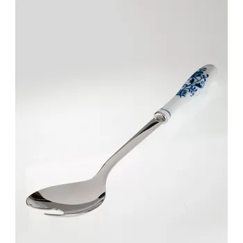 Příbor Cibulák Dubí Lžíce salátová s výřezem - cibulový porcelán, 270 mm