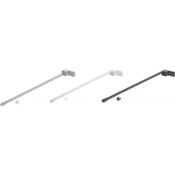 Nábytkové kování Kulatý reling pro Häfele Matrix Box S35 bílý, délka 400