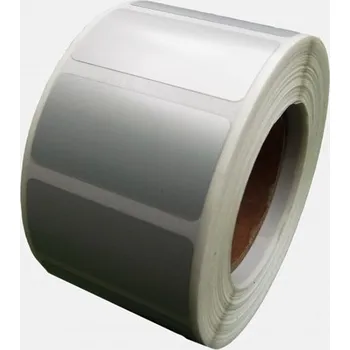 Speciální papír Samolepicí fólie 36x18 mm, 2000ks, stříbrné, termo, role