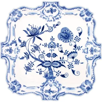 Cibulák Dubí Podnos reliéfní - cibulový porcelán 10402
