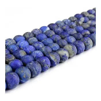 Materiál na výrobu šperku Přírodní lapis lazuli matný korálek 8 mm