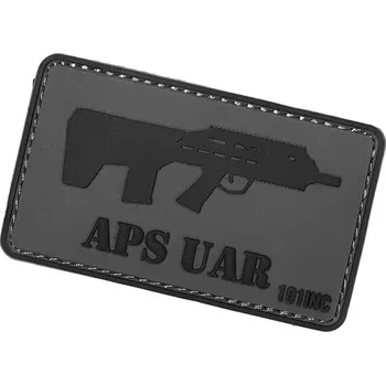 Nášivka 101 INC PVC 3D nášivka "APS UAR" - šedá