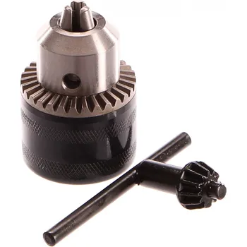 Sklíčidlo SKLÍČIDLO NA VRTAČKU 13mm s redukcí a klíčem (Vrtací sklíčidlo 1,5-13 mm s ozubeným věncem včetně klíče)