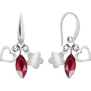 Náušnice Náušnice červené se Swarovski Elements Serenity KWMIX2201SC Scarlet