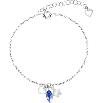 Náramek Náramek modrý se Swarovski Elements Serenity BMIX2201SA Sapphire