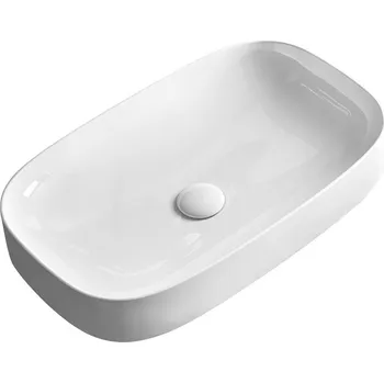 Umyvadlo Keramická umyvadlová mísa 65x40 cm, bílá KONTER 3064 bílá