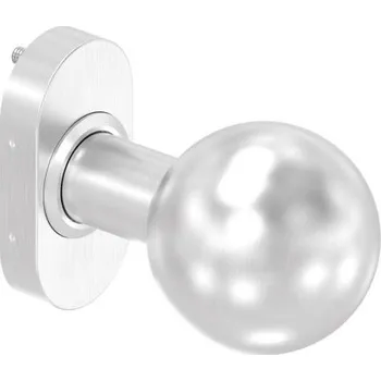 brána Feldmann 213-VA-D - nerezová otočná přímá dveřní koule s oválnou rozetou