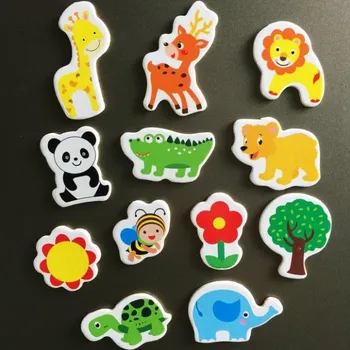 Dekorativní magnet Sada 12 ks zvířátek jako magnetky nejen na lednici - zvířátka