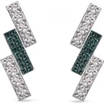 Náušnice zelené se Swarovski Elements Moonlight KFMP3CEM Emerald