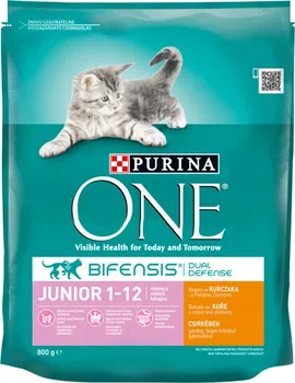 Krmivo pro kočku Purina One Junior kuře + rýže 800 g