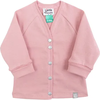 starorůžový bavlněný kabátek na propínání