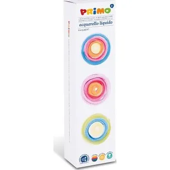 Vodová barva Akvarelové barvy PRIMO, tekuté, 6 x 25ml, blistr