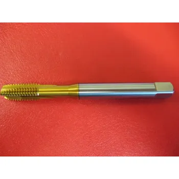 Závitořezný nástroj Strojní krátký závitník s neprůběžnými drážkami M7 TiN HSSE CSN 223043