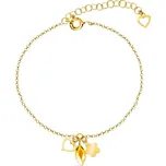 Náramek žlutý se Swarovski Elements Serenity BGMIX2201SF Sunflower