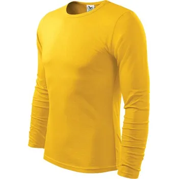 Pánská móda MALFINI Triko FIT-T LONG SLEEVE MAN 160g, různé barvy VELIKOST XXL žluté