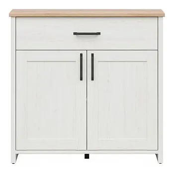 Komoda Loksa komoda KOM2D1S, borovice bílá anderson