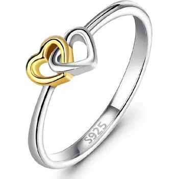 Prsten Olivie Stříbrný prstýnek SPOJENÁ SRDCE 4214 Velikost prstenů: 9 (EU: 59-61) Ag 925; ≤1,2 g.