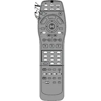 Dálkový ovladač Panasonic DMR-E20EG náhradní dálkový ovladač jiného vzhledu