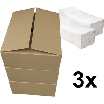 Papírový ubrousek uklidshop Papírové ručníky ZZ EXTRA bílé pack 3 x 3000 ks
