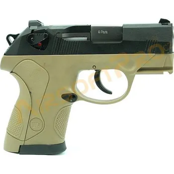 Airsoftová zbraň WE Airsoftová pistole Compact Bulldog - 2x zásobník, TAN, blowback