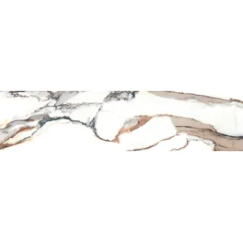 Dlažba Calacatta gold mat - dlaždice rektifikovaná 29,7x119,7 bílá matná 157356