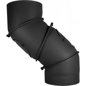 Kouřovod Kouřové koleno nástavné UNI ø130mm (4-segm.-2 čist.otv.) tl. mat. 2mm